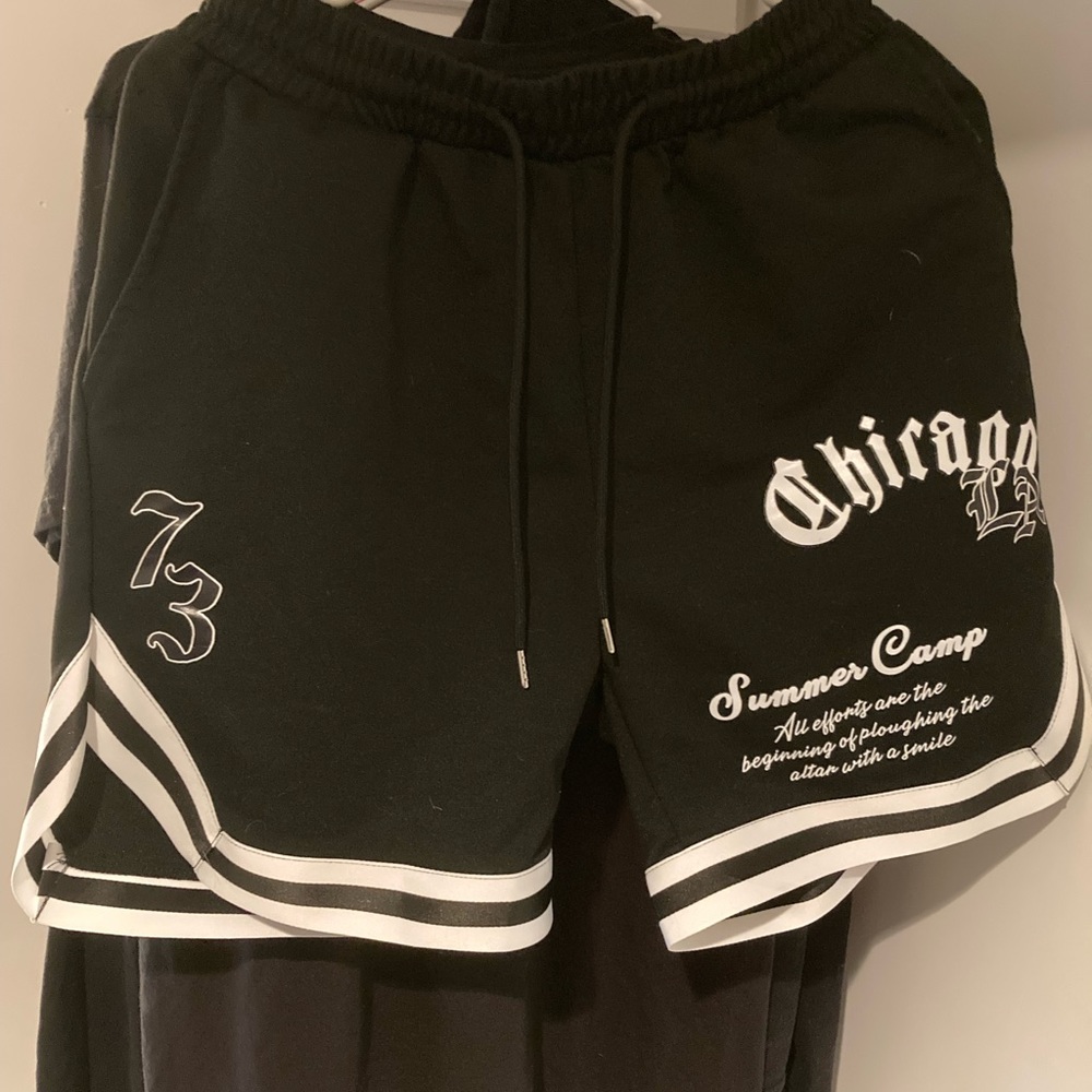 Black basketball shorts